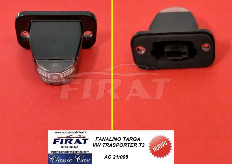 FANALINO TARGA VW TRASPORTER T3 (21/008)